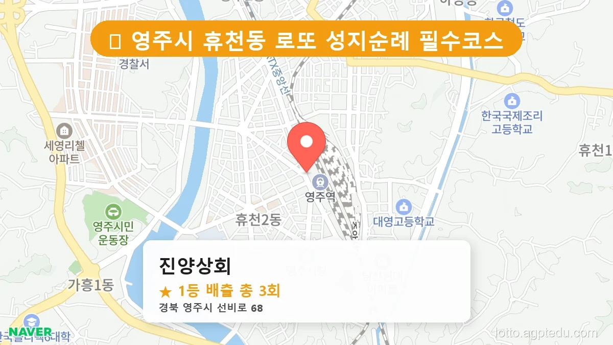 [2026 경북 영주시 휴천동 로또 명당 순위 Best] 이번 주 당첨 주인공이 나올 명당은?