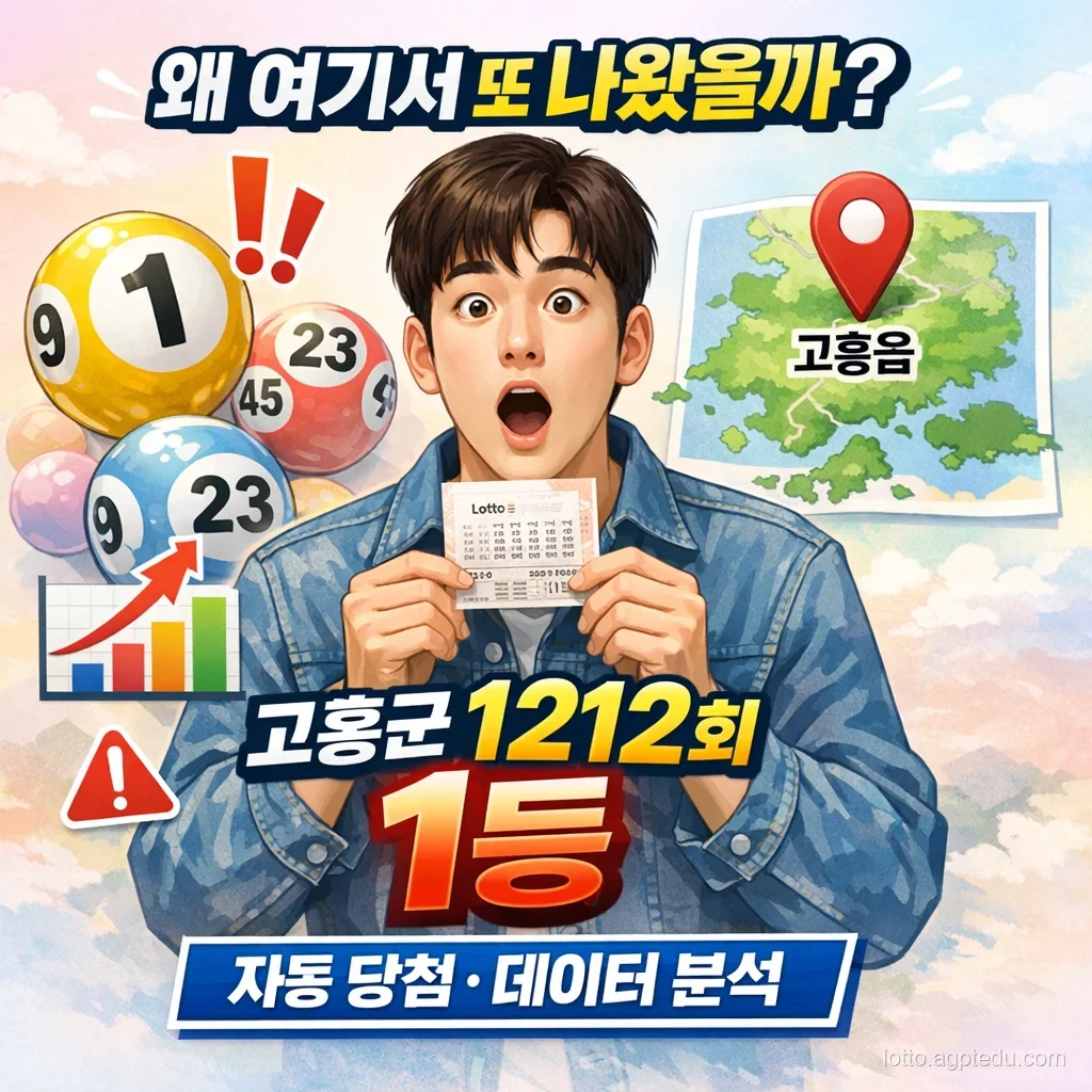고흥군 로또 최신 업데이트: 1등 당첨점 리스트 전부 공개 + 자동·수동 비율까지 데이터로 정리