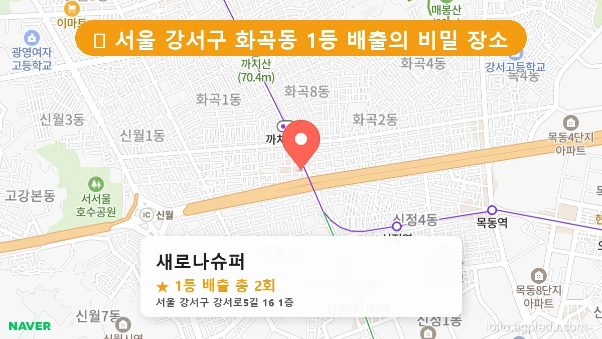 서울 강서구 화곡동 화곡동 로또 명당 새로나슈퍼 1등 당첨 배출점 전경