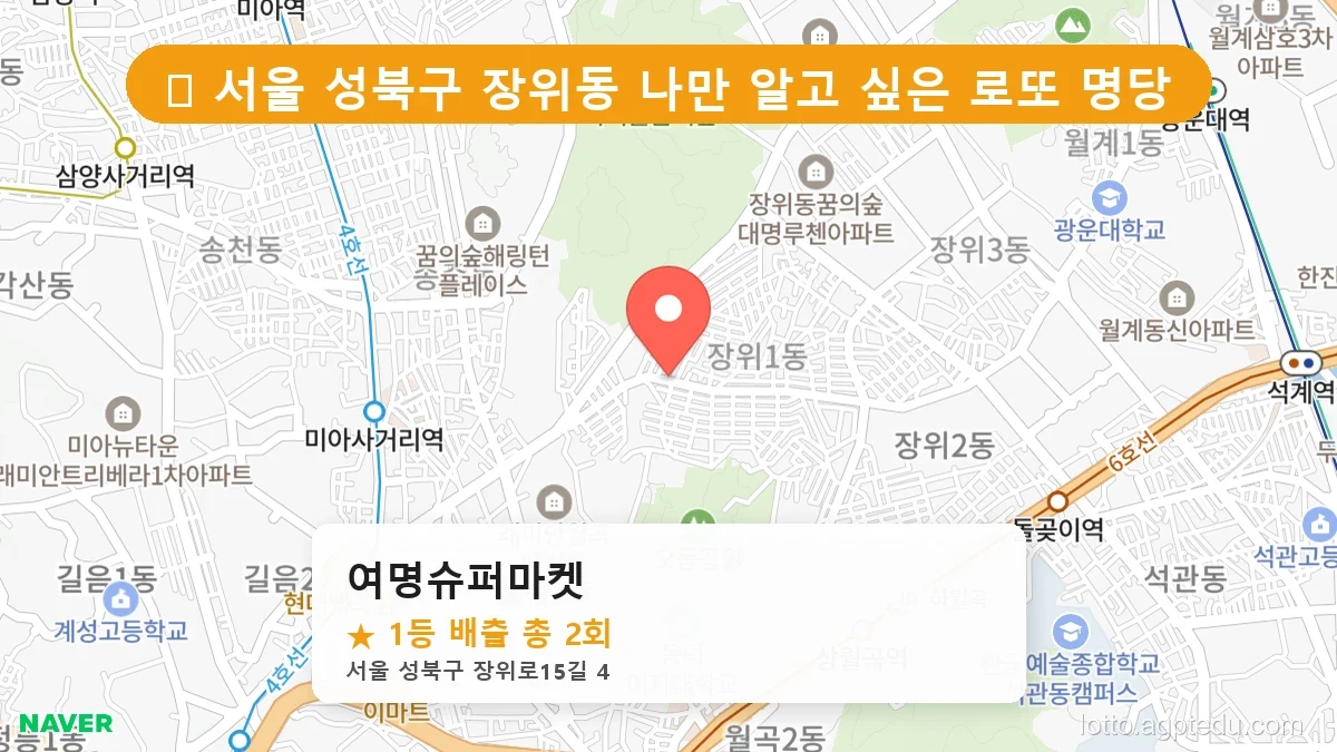 [1199회 로또 1등 당첨점] 강릉 남문동, 전주 효자동 로또 명당 포함 전국 분석