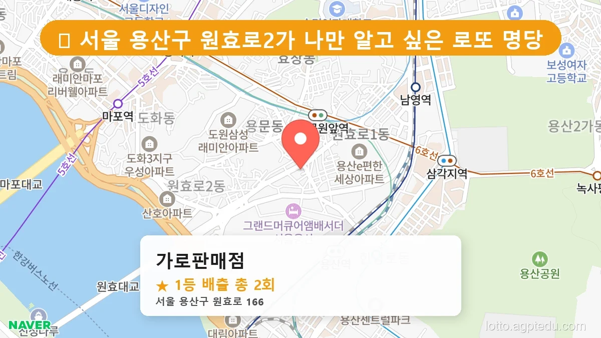 서울-용산구-원효로-166-가로판매점-1등당첨