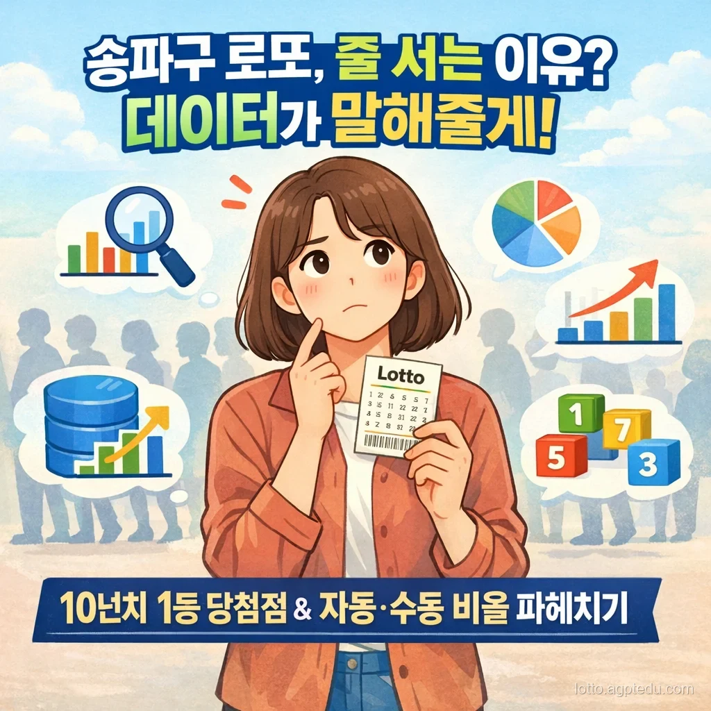 송파구 로또 1등 당첨점 총정리 (최근 10년) – 잠실매점 몇 번 나왔을까? 자동·수동 비율 공개