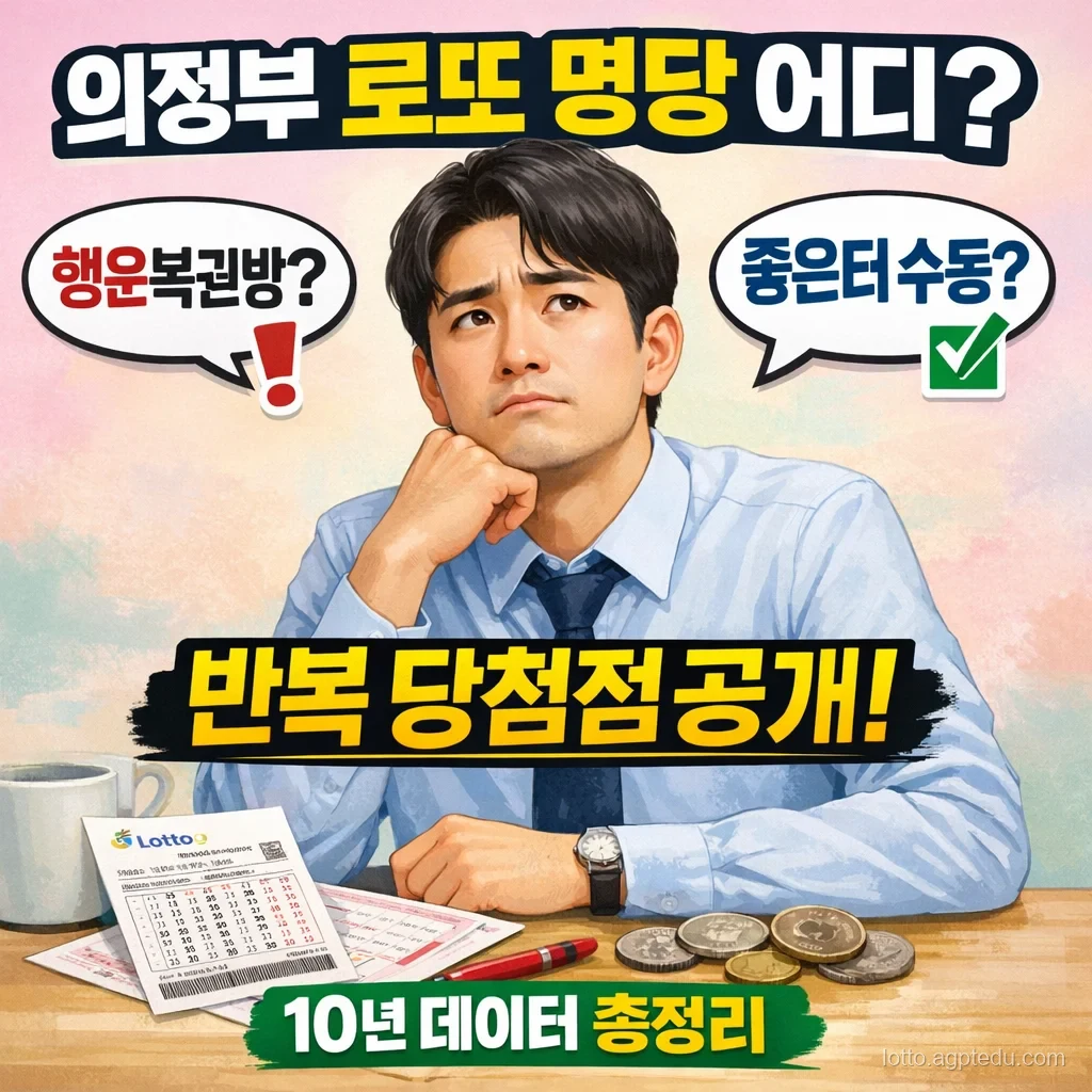의정부 로또 최신 10년 데이터로 본 명당 분석, 1등 판매점 리스트 전부 공개 + 자동·수동 비율까지