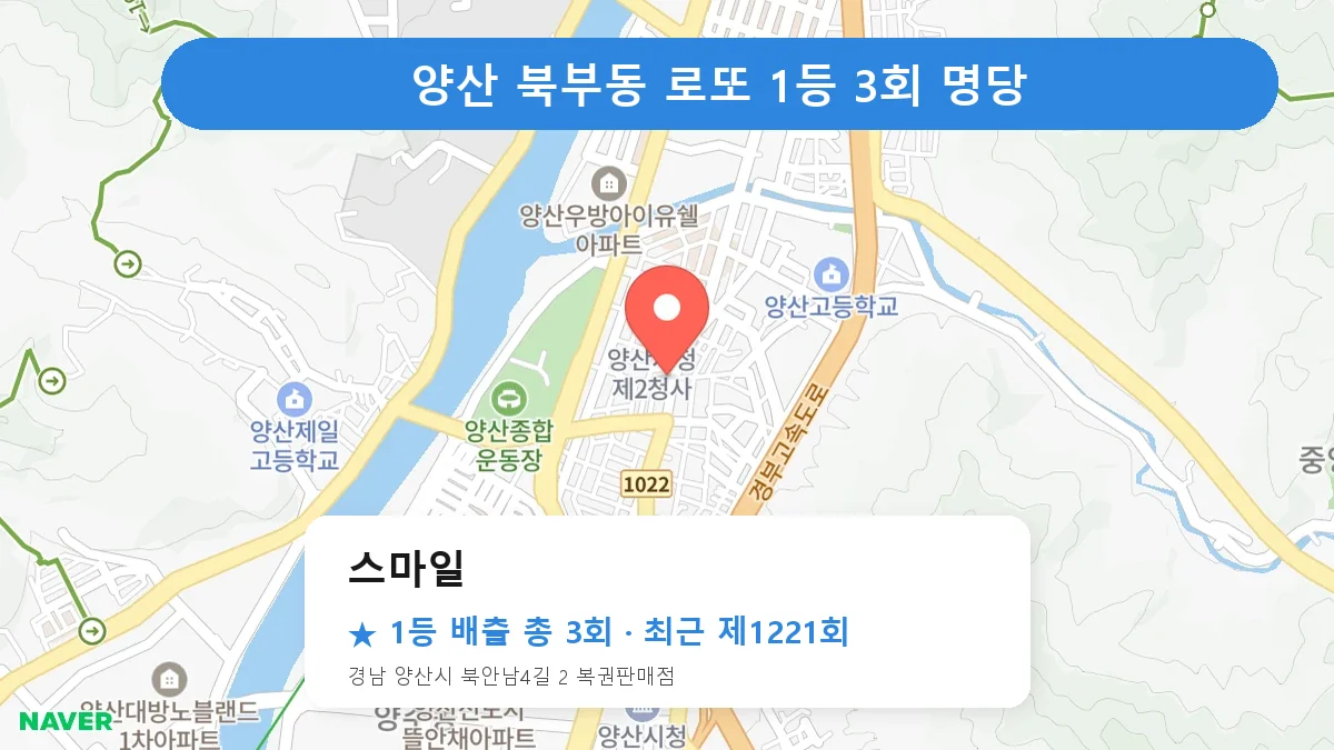 양산 로또 명당 스마일 위치