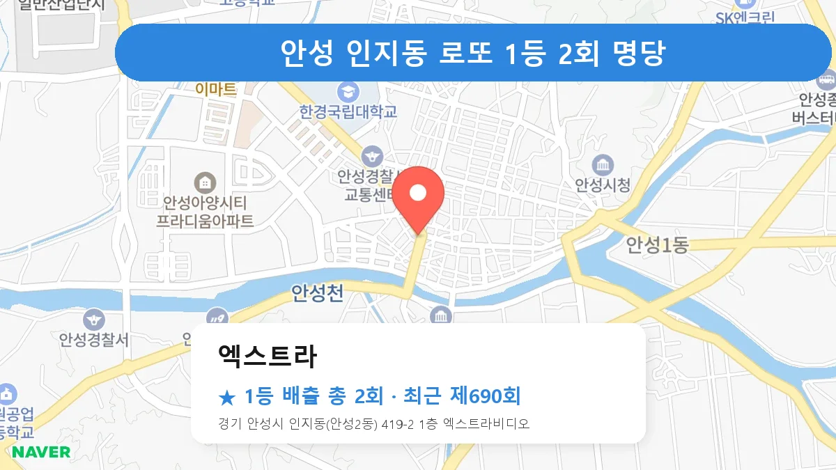 안성 로또 명당 엑스트라 위치
