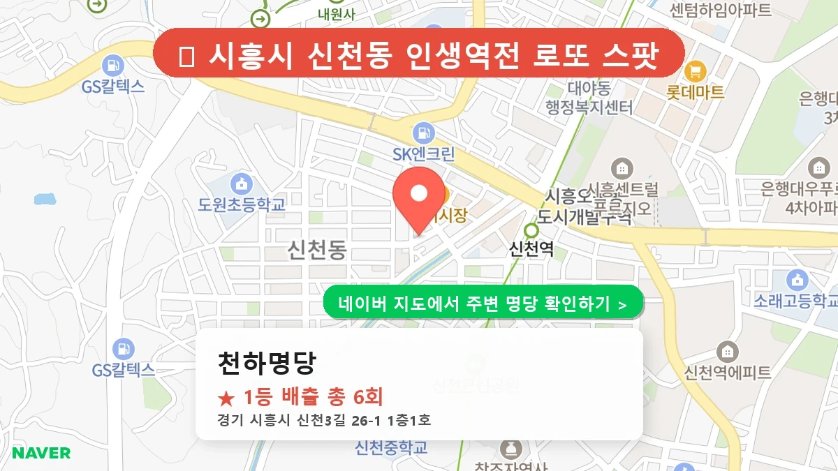 천하명당 네이버 지도