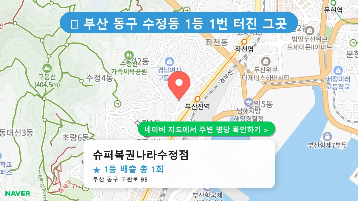 슈퍼복권나라수정점 네이버 지도