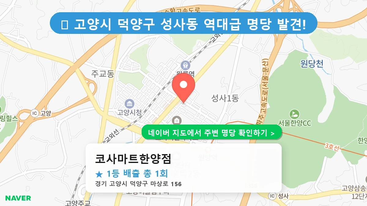 코사마트한양점 네이버 지도