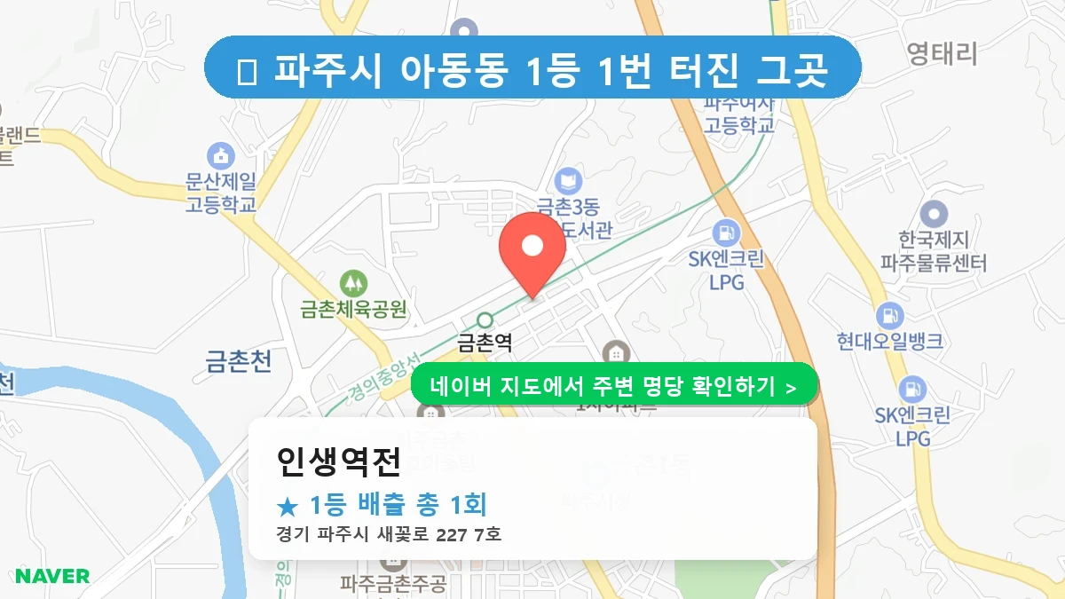 인생역전 네이버 지도