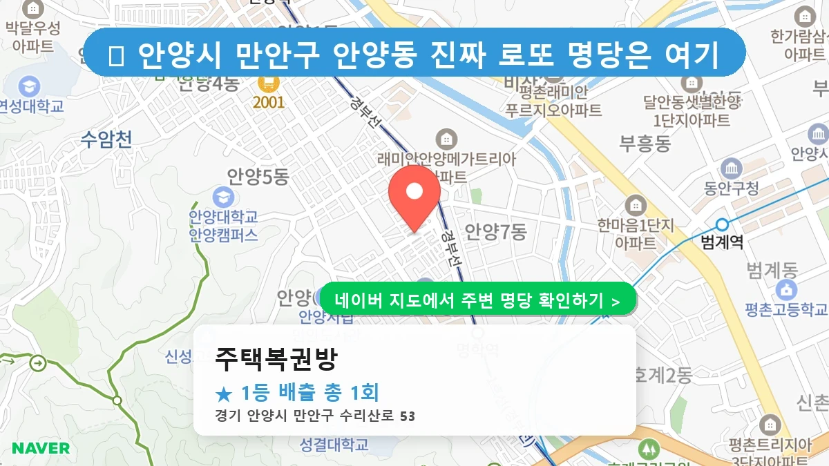 주택복권방 네이버 지도