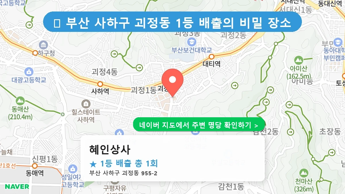 혜인상사 네이버 지도