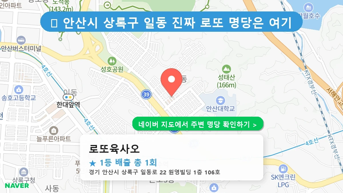 로또육사오 네이버 지도