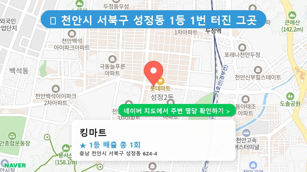 킹마트 네이버 지도