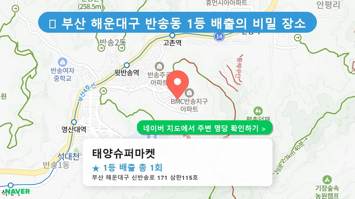 태양슈퍼마켓 네이버 지도