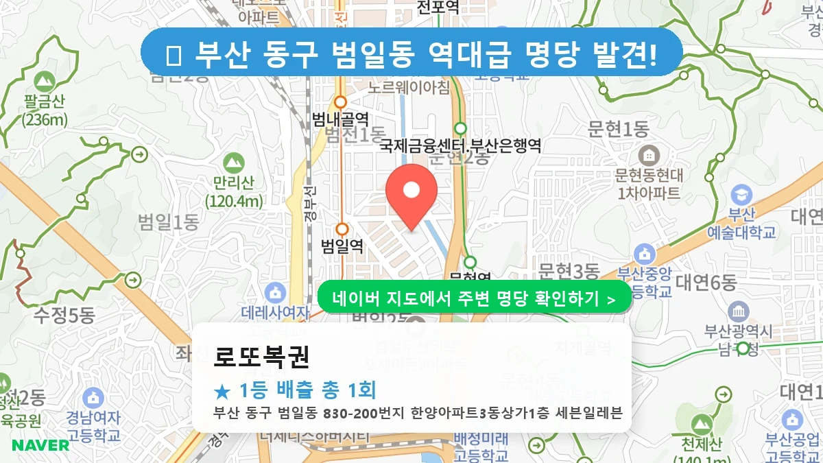 로또복권 네이버 지도