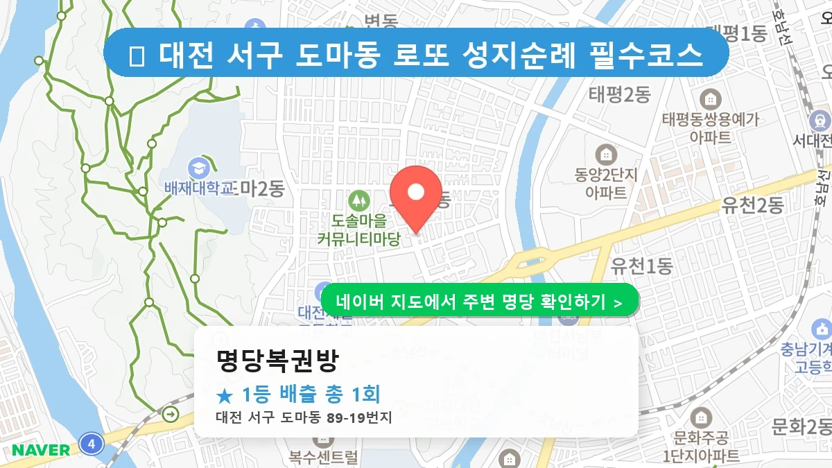 명당복권방 네이버 지도