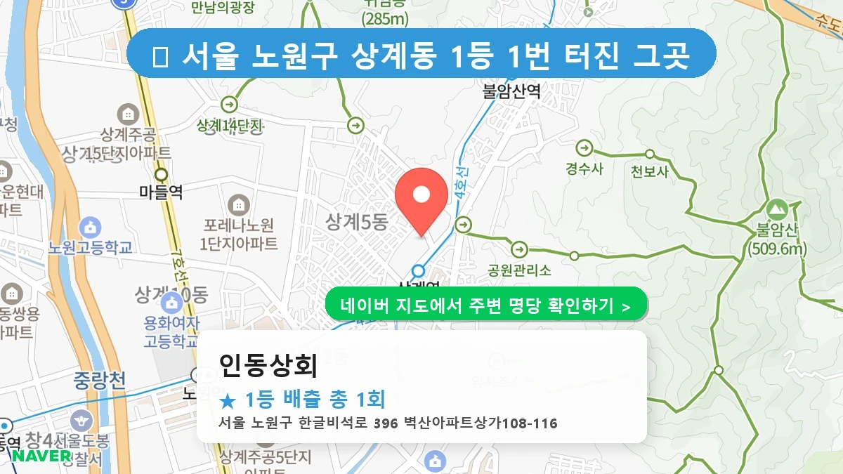 인동상회 네이버 지도
