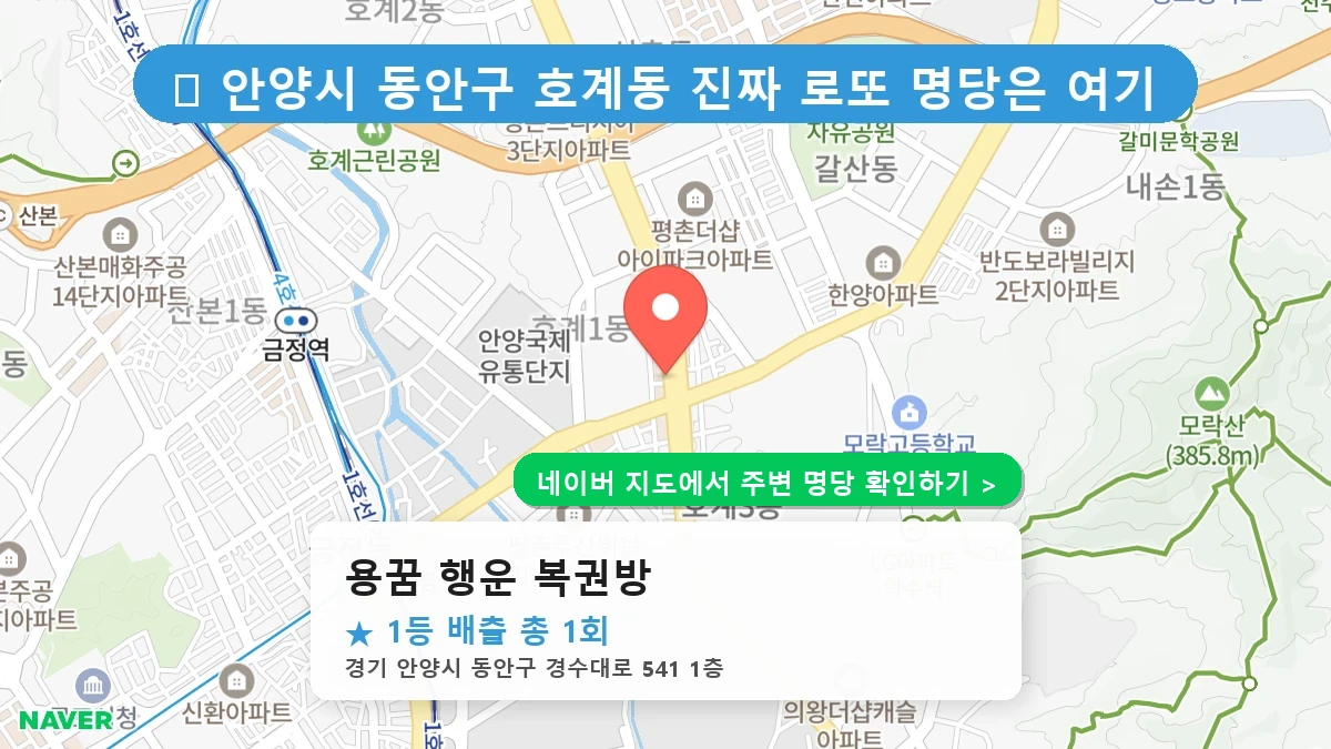 용꿈 행운 복권방 네이버 지도