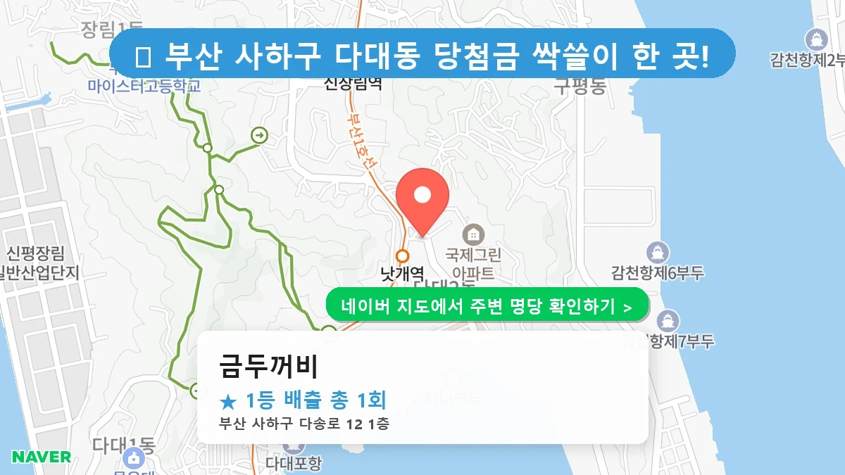 금두꺼비 네이버 지도