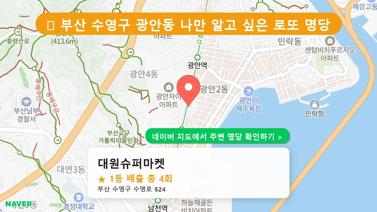 대원슈퍼마켓 네이버 지도
