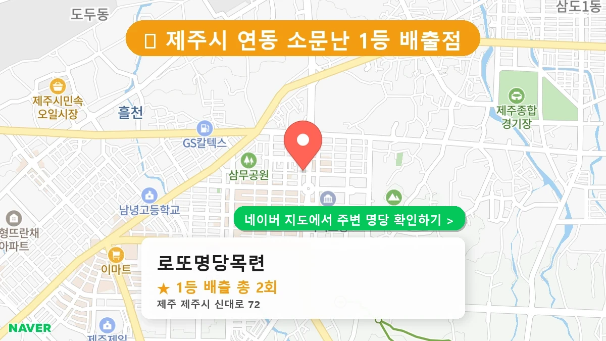 로또명당목련 네이버 지도
