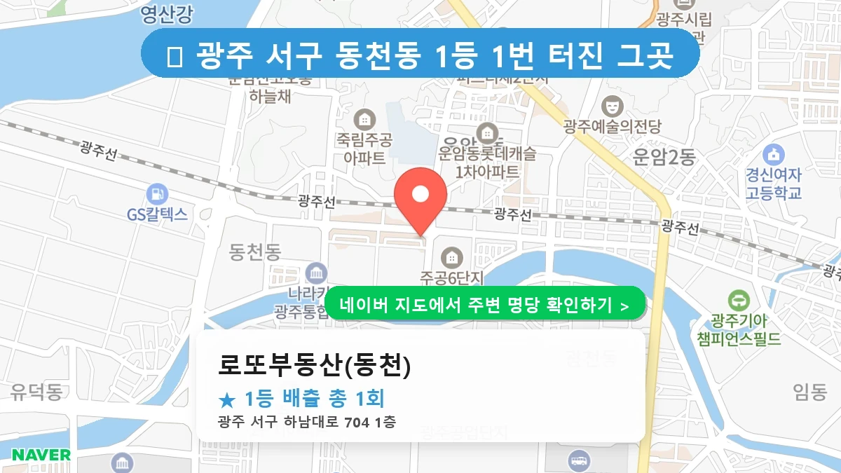 로또부동산(동천) 네이버 지도