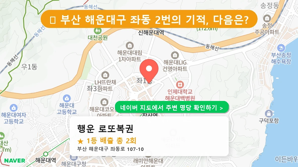 행운 로또복권 네이버 지도