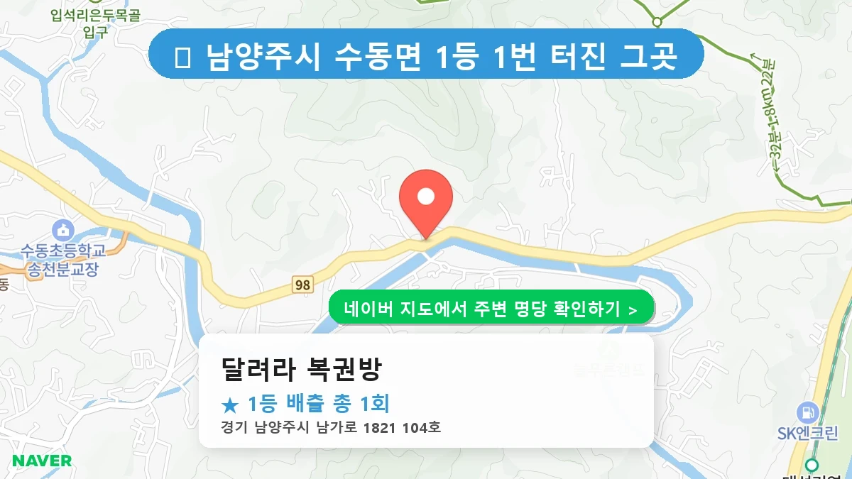 달려라 복권방 네이버 지도