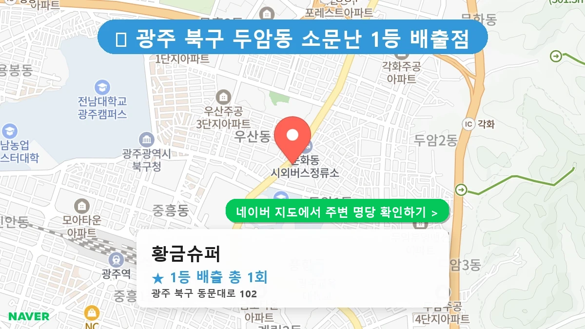 황금슈퍼 네이버 지도