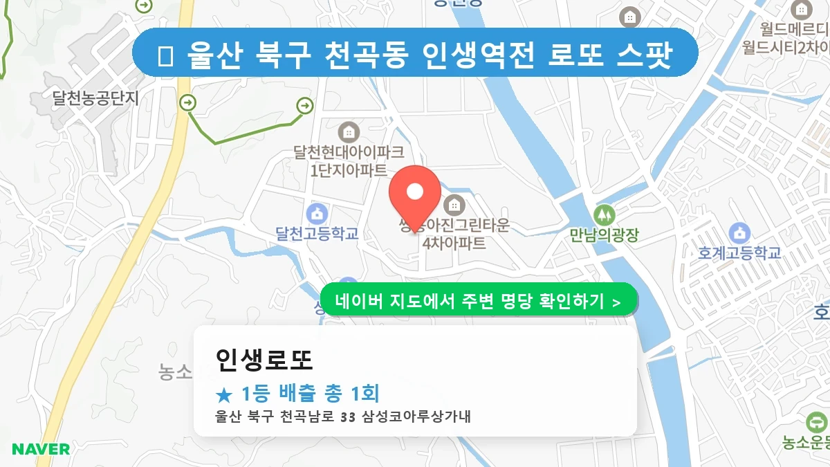 인생로또 네이버 지도