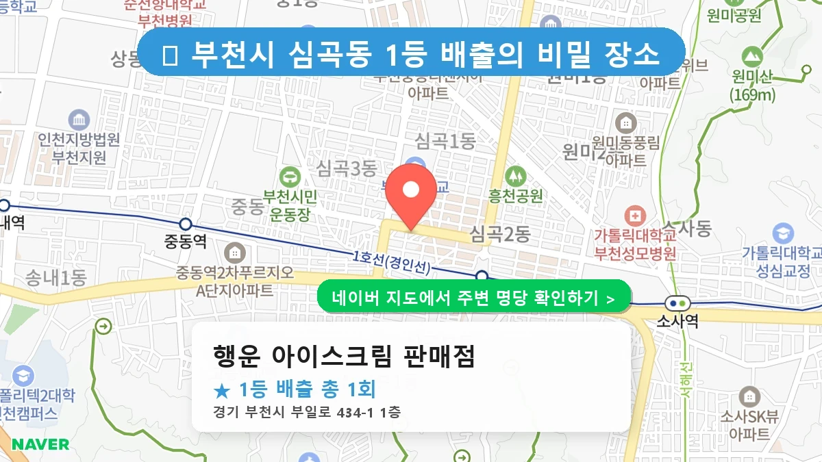 행운 아이스크림 판매점 네이버 지도