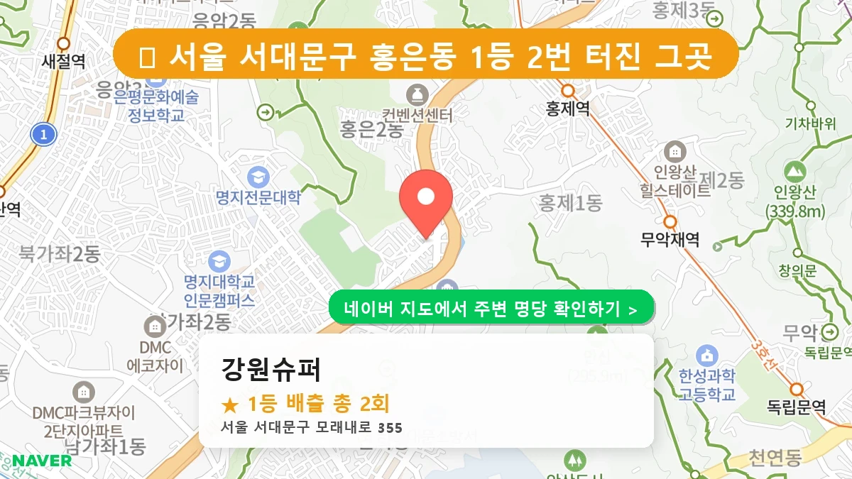 강원슈퍼 네이버 지도
