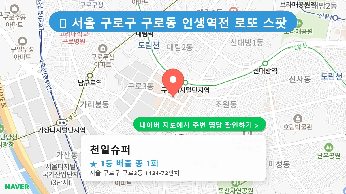 천일슈퍼 네이버 지도