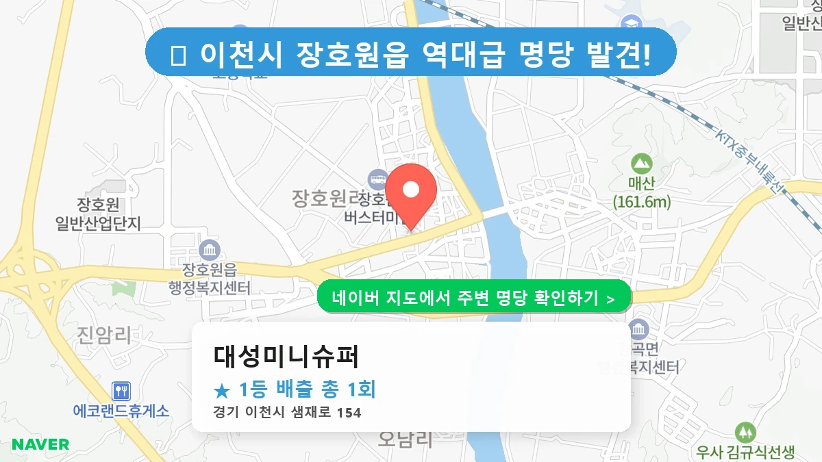 대성미니슈퍼 네이버 지도