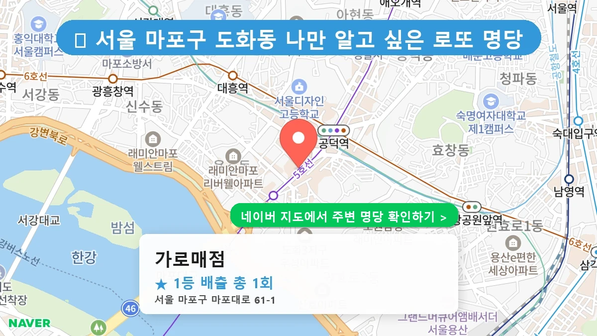 가로매점 네이버 지도