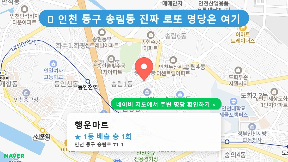행운마트 네이버 지도