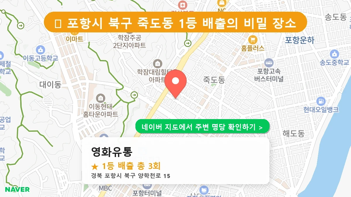 영화유통 네이버 지도