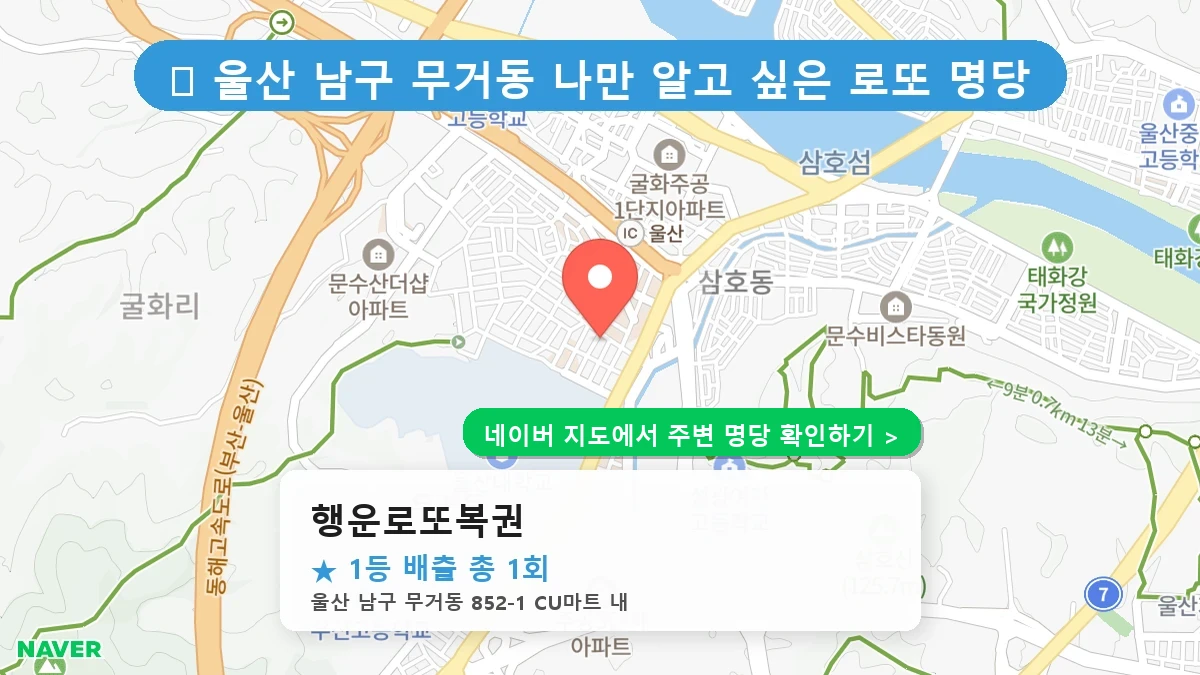 행운로또복권 네이버 지도