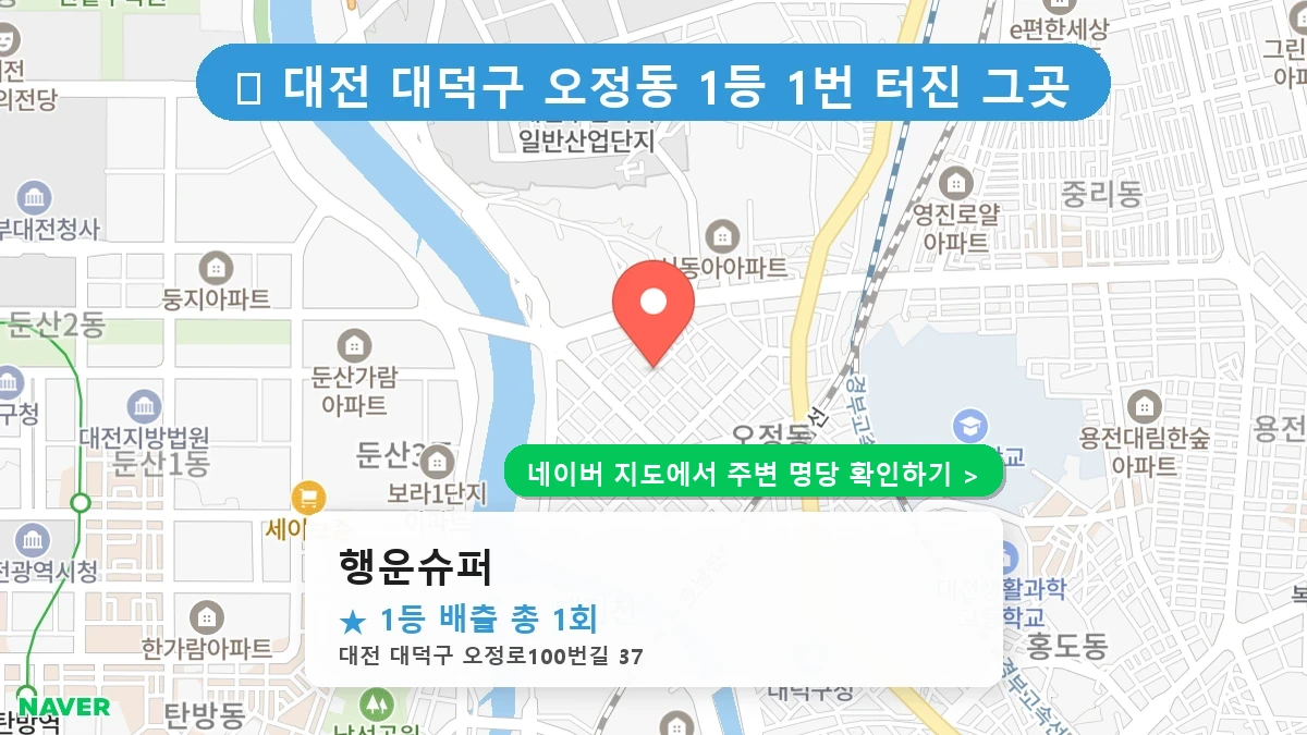 행운슈퍼 네이버 지도
