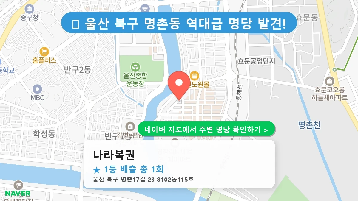 나라복권 네이버 지도