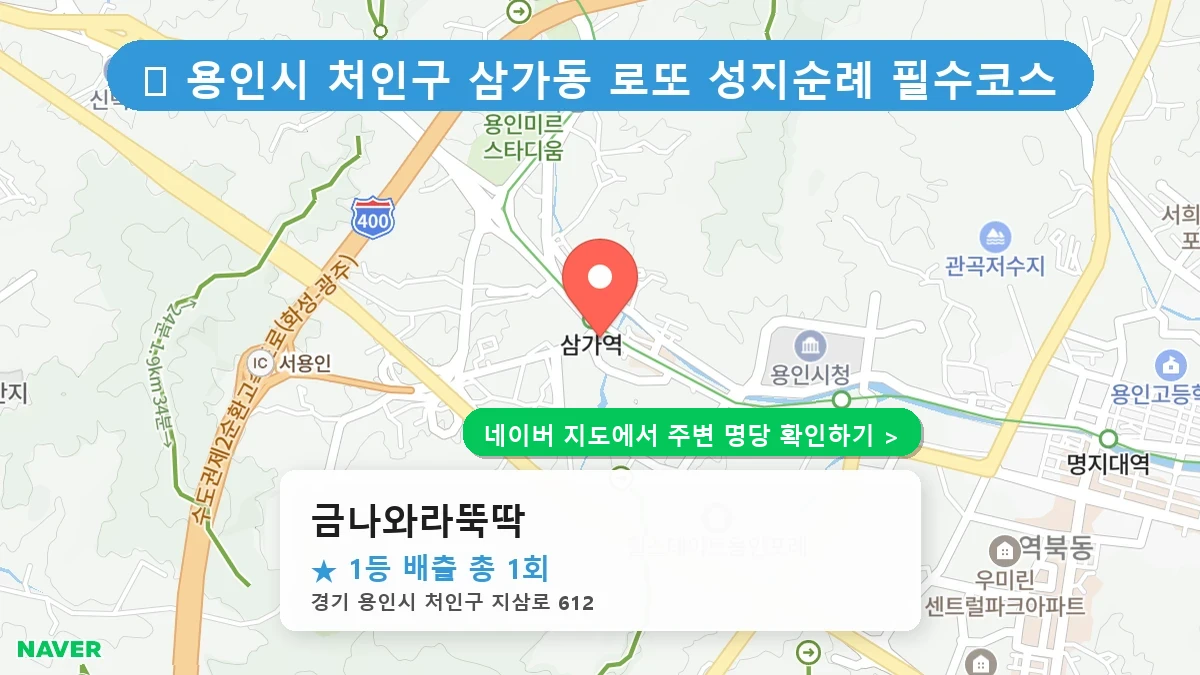 금나와라뚝딱 네이버 지도