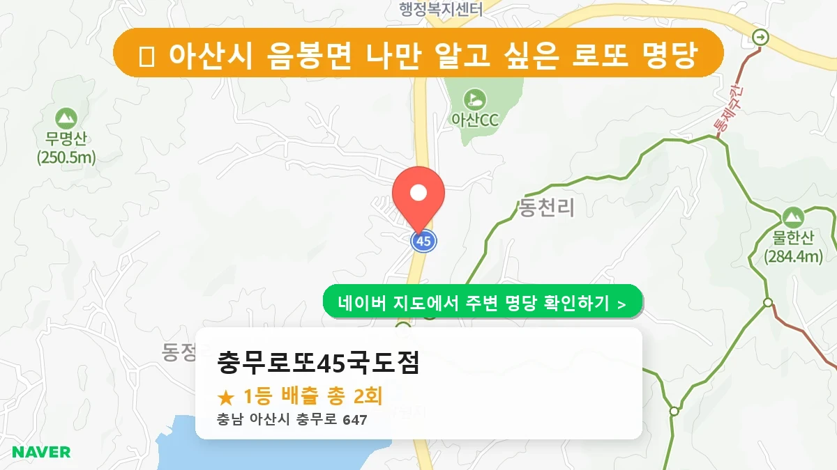 충무로또45국도점 네이버 지도