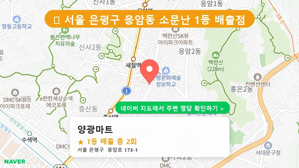 양광마트 네이버 지도