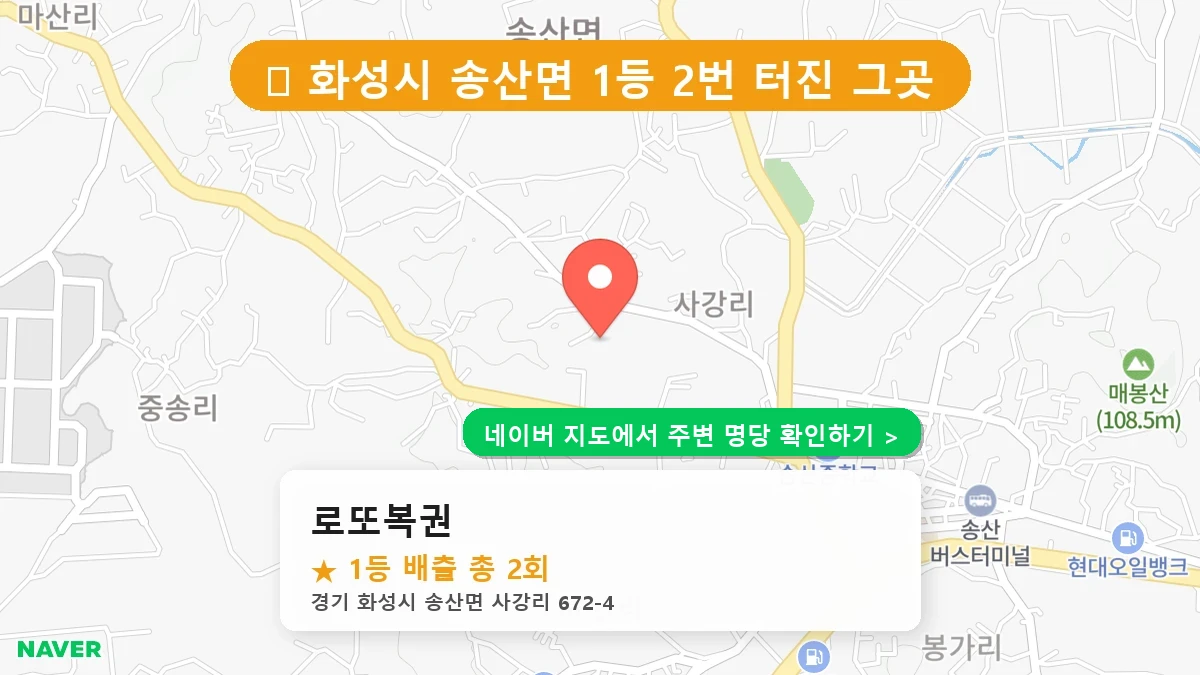 로또복권 네이버 지도