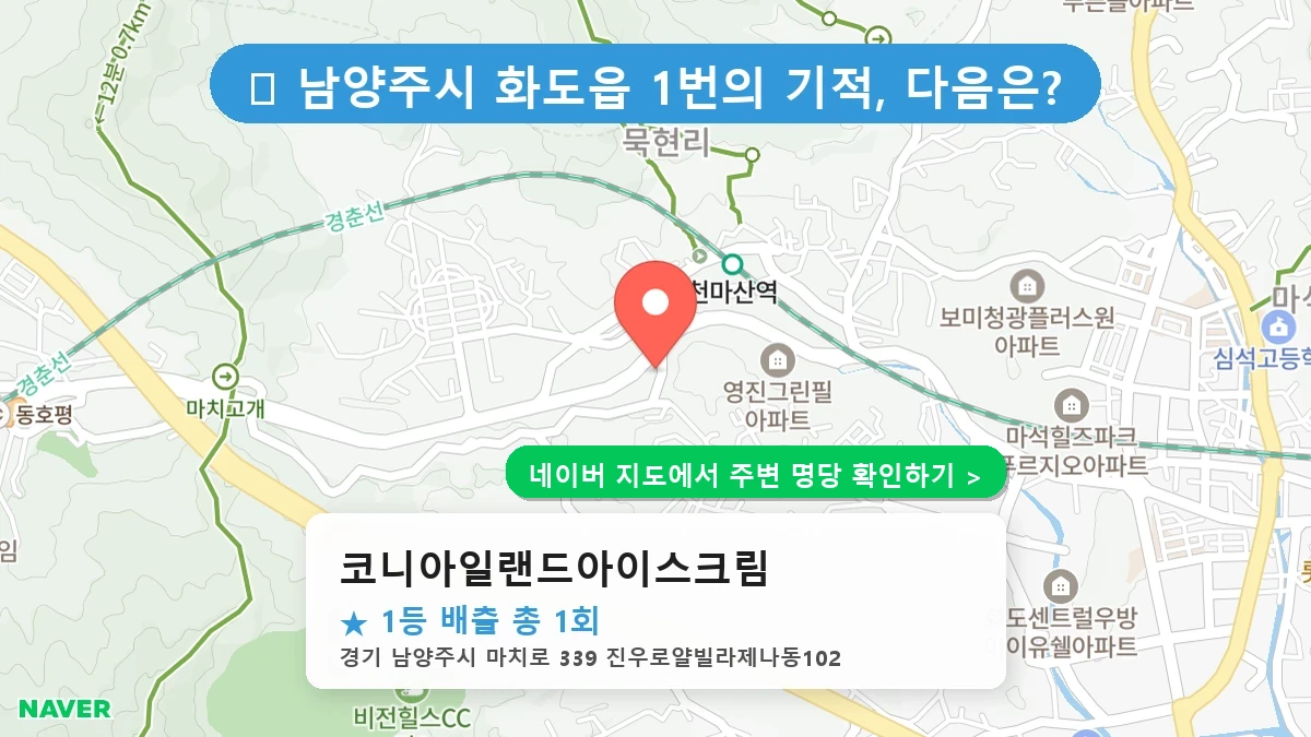 코니아일랜드아이스크림 네이버 지도