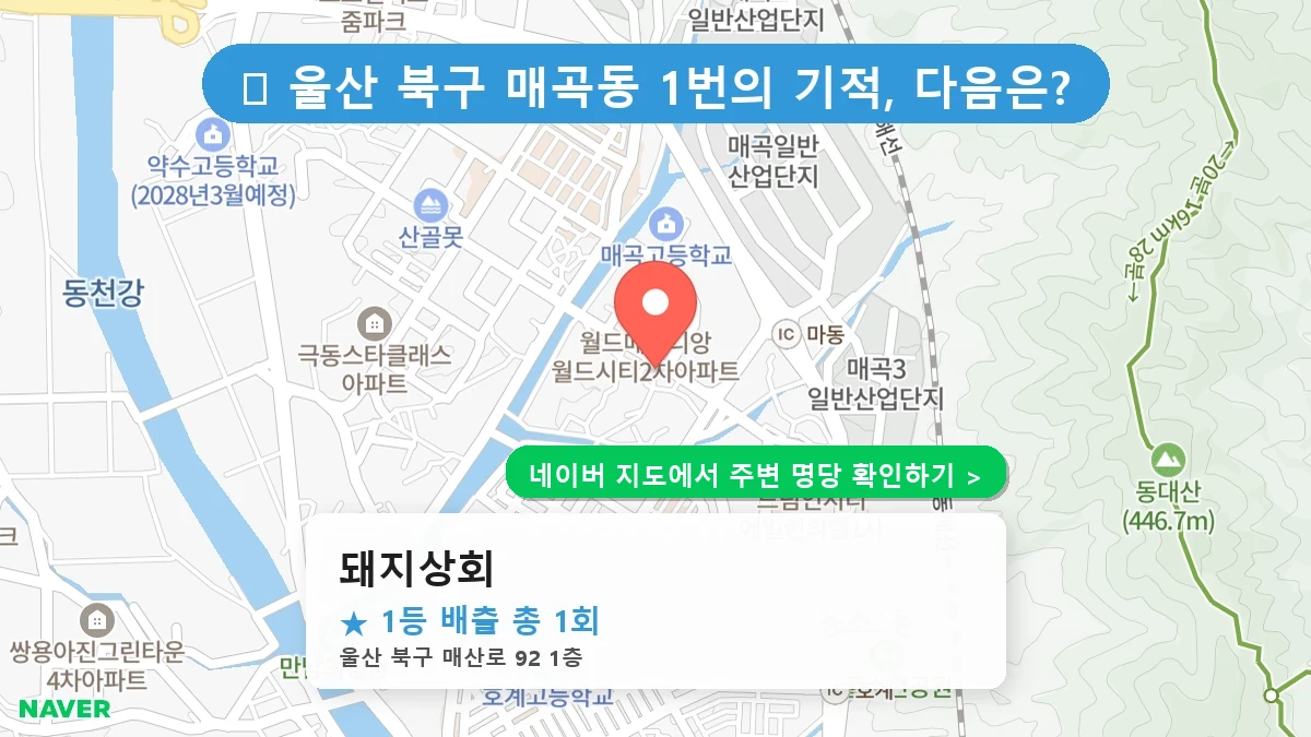 돼지상회 네이버 지도