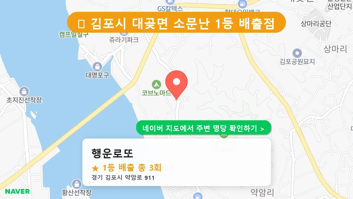 행운로또 네이버 지도