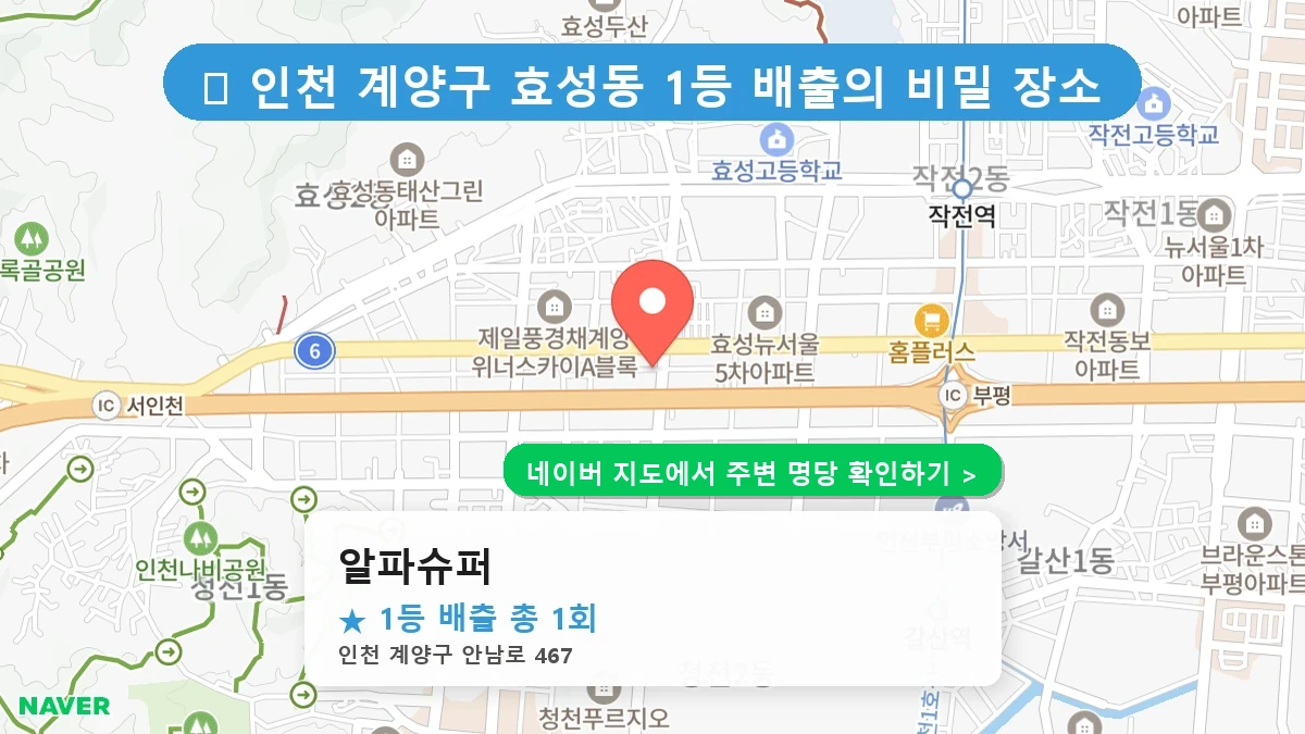 알파슈퍼 네이버 지도