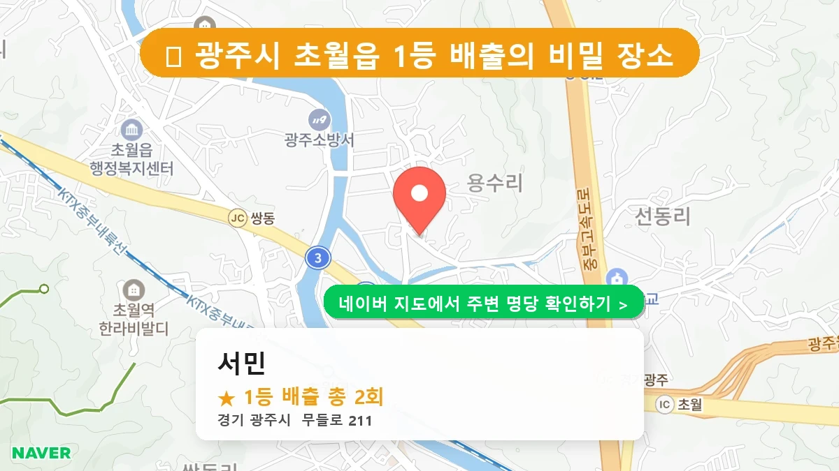 서민 네이버 지도