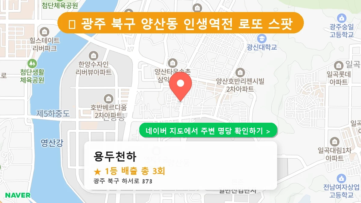 용두천하 네이버 지도